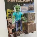 A Minecraft Movie Zombie Cobblestone & Oak Wood Block 4" Figure Mattel 2025 New