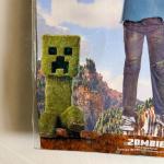 Minecraft Movie Zombie Boys Costume Medium 7-8 Glow In Dark