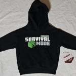 MINECRAFT Boys Size 4/5 Double Sided Pullover Hoodie with Kangaroo Pocket New