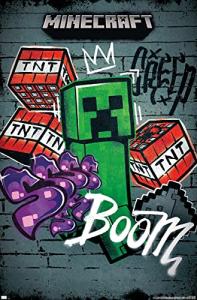 Minecraft - Creeper Do Not Enter Wall Poster, 19L" x 13W", Premium Unframed Version