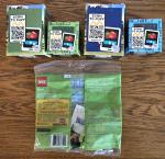 Minecraft Toys (5),McDonald Happy Meal #1,2,6 &7,Lego 30672,Steve &Baby Panda...