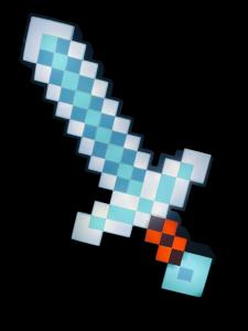 Minecraft Diamond Sword Lightbox