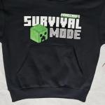 MINECRAFT Boys Size 4/5 Double Sided Pullover Hoodie with Kangaroo Pocket New