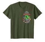 Minecraft Creeper Minecart Explosion T-Shirt, Youth, Olive Green, Medium