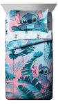 Jay Franco Disney Lilo & Stitch Floral Fun 7 Piece Full Bed Set - Includes Reversible Comforter & Sheet Set Bedding - Super Soft Fade Resistant Microfiber - (Official Disney Product)