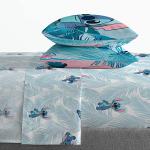 Jay Franco Disney Lilo & Stitch Floral Fun 7 Piece Full Bed Set - Includes Reversible Comforter & Sheet Set Bedding - Super Soft Fade Resistant Microfiber - (Official Disney Product)