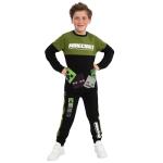 Minecraft Boys Sweatshirt And Sweatpants, Enderman, Skeleton And Creeper Boys Outfit Set, Gaming Kids Outfits, Black 7