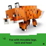 LEGO Minecraft The Fox Building & Pretend Play Toy for Boys & Girls - Poseable Video Game Character for Kids, Ages 10+ - Room Decor for Gaming Fans - Gift Idea for Birthdays - 21588