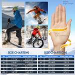 Bruvoalon Winter Gloves for Women & Men, 3M Thermal Insulation, Lycra Fabric, Touchscreen, Anti-Slip, Black, XL