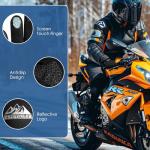 Bruvoalon Winter Gloves for Women & Men, 3M Thermal Insulation, Lycra Fabric, Touchscreen, Anti-Slip, Black, XL