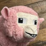 NEW w/  Tag Minecraft Movie Pink Sheep Plush Stuffed Animal Toy Official Mojang
