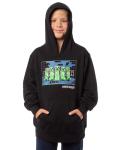 Minecraft Boys' Game On Creeper Mob Graphic Print Hoodie Sweatshirt (Black, 2XS)