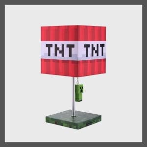 Minecraft TNT Table Lamp (Includes LED Light Bulb)