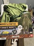 Halloween Costume Boys Minecraft Creeper Large 10-12 New