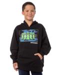 Minecraft Boys' Game On Creeper Mob Graphic Print Hoodie Sweatshirt (Black, 2XS)