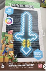 minecraft diamond RGB LED wall NEON light  Multiple Lighting Modes 