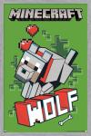 Minecraft - Wolf Wall Poster, 34L" x 22.4W", Gray Framed Version