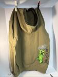 Minecraft Creeper Boys Size Ex Lg Dark Olive  Hoodie Graphics New