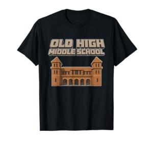 Old High Middle School (OHMS) Blocky Design T-Shirt