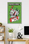 Minecraft - Wolf Wall Poster, 34L" x 22.4W", Gray Framed Version