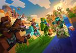 Minecraft Battle Scene Poster Action Game Art Print Glossy 19x13