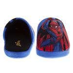 Josmo Marvel Spiderman Slippers for Boys - Kids Indoor House Shoes Cozy Plush Slippers - The Amazing Spidey Blue Red (Sizes: 4-5 Big Kid)