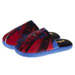 Josmo Marvel Spiderman Slippers for Boys - Kids Indoor House Shoes Cozy Plush Slippers - The Amazing Spidey Blue Red (Sizes: 4-5 Big Kid)