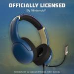 PDP Gaming AIRLITE Wired Stereo Headset with Noise-Cancelling Mic for Nintendo Switch/Switch Lite/Switch OLED (Legend of Zelda Hyrule Blue)