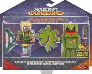 Minecraft Dungeons Explorer Vs Whisperer Action Figure Set HDV40-4B10 RARE!