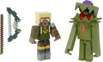 Minecraft Dungeons Explorer Vs Whisperer Action Figure Set HDV40-4B10 RARE!