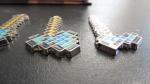 Rare Minecraft Pendant Charm Tool Set  Almost complete enamel metal NO chains