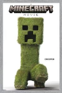 A Minecraft Movie - Creeper Feature Series Wall Poster, 22.4L" x 14.7W", Gray Framed Version