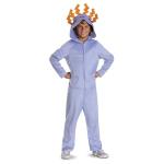 Disguise Minecraft Axolotl Costume for Kids, Official Minecraft Hooded Jumpsuit Costume Outfit, Child Size (10-12)