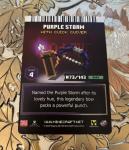 Minecraft Dungeons Arcade Card Series 4 Purple Storm #73/143 Range Rare