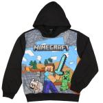 Minecraft Boy's Minecraft World Steve Creeper Wolf Pullover Hooded Hoodie