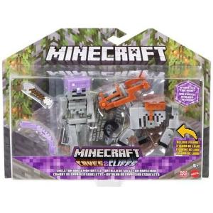 MineCraft Skeleton Horseman Battle Mattel Caves and Cliffs Action Figures RARE!