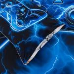 Meeting Story Gamer Comforter Set for Boys, 3D Game Controller Design Boys Twin Bedding Sets, 5 Pieces Gaming Bed Set for All Seasons, Lightweight Soft Twin Comforter Set(Blue)