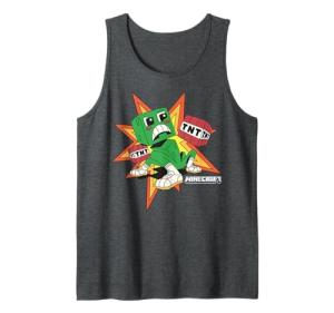 Minecraft Creeper TNT Explosion Tank Top