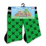 Cufflinks Inc. Minecraft Father Son Socks – Creeper Green Matching Sock Set | Men’s & Boys’ Novelty Gamer Socks | Fun Gift for Dad and Son