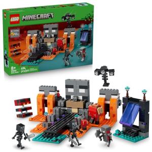 LEGO Minecraft Wither Battle Building & Pretend Play Toy for Boys & Girls - Video Game Playset & Toy Figures for Kids, Ages 8+ - W/Crimson Warrior Minifigure & More - Gift Idea for Birthdays - 21590