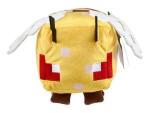 Minecraft Angry Bee Plush Character, 8-inch Collectible Soft Doll Inspired by The Video Game with Bonus Sticker
