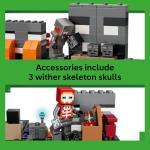 LEGO Minecraft Wither Battle Building & Pretend Play Toy for Boys & Girls - Video Game Playset & Toy Figures for Kids, Ages 8+ - W/Crimson Warrior Minifigure & More - Gift Idea for Birthdays - 21590