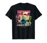 Minecraft Movie Skeleton Zombie & Creeper T-Shirt