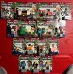 NEW 2026 Minecraft Redstone Charged 3.25" Figures with Building Piece LOT 15