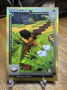 Minecraft Crafting Chronicles Trading Cards Egg Card 113 /50 Rare Chase Gold