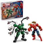 LEGO Marvel Mech Battle: Spider-Man vs. Doc Ock Building Toys for Kids - Super Hero & Villain Poseable Mech Toys W/3 Marvel Minifigures for Kids & Fans, Ages 6+ - Gift Idea for Birthdays - 76338