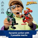 LEGO Marvel Mech Battle: Spider-Man vs. Doc Ock Building Toys for Kids - Super Hero & Villain Poseable Mech Toys W/3 Marvel Minifigures for Kids & Fans, Ages 6+ - Gift Idea for Birthdays - 76338