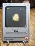 Minecraft Crafting Chronicles Trading Cards Egg Card 113 /50 Rare Chase Gold
