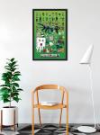 BUY ART FOR LESS Officially Licensed Minecraft - Character Montage - Framed Art Poster - 24 x 36 Inch - Sturdy Engineered Wood Frame with Plexi Glass - Ready to Hang