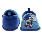 Josmo Sonic The Hedgehog Slippers for Boys - Sonic House Sandals Cute Fuzzy Plush Slipper - Blue (size 9-10 Toddler)